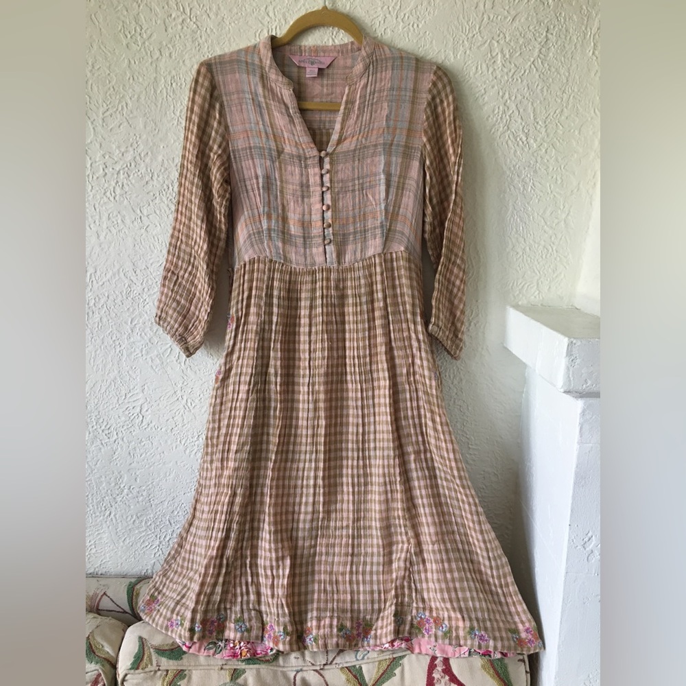 April Cornell gauzy cotton cottagecore dress